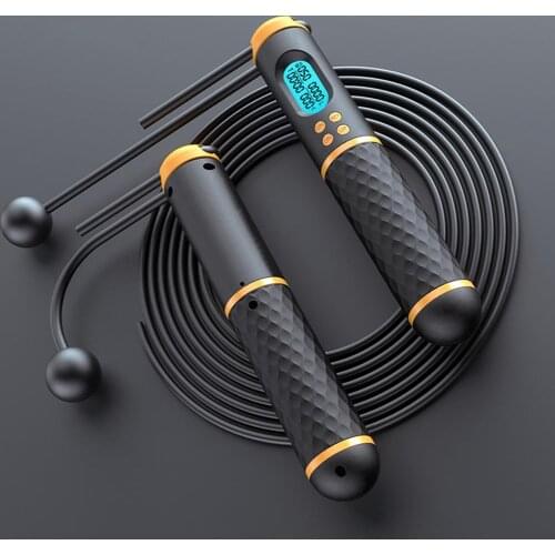 2-in-1 Skipping Rope Intelligent Cordless Rope Skipping Digital Counter Non-slip Handle Speed Rope For Gym Sports Fitness