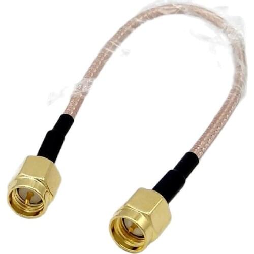 10Pcs/lot Extension Cable SMA Male Plug to SMA Male Plug Connector Adapter SMA Pigtail Coaxial Cable 15cm RG316