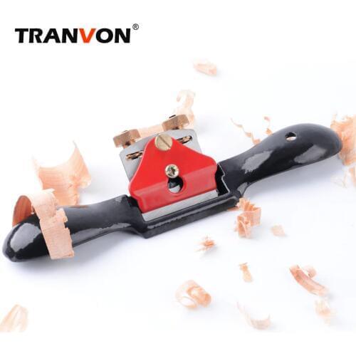 TRANVON Adjustable Plane Spokeshave Woodcraft Hand Planer for Woodworking Hand Tools Wood Planer