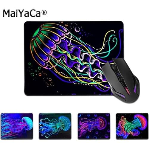 Maiyaca Top Quality Black light jellyfish painting Beautiful Anime Mouse Mat Top Selling Wholesale Gaming Pad mouse