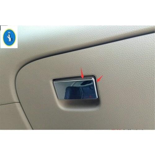 Yimaautotrims Copilot Glove Storage Box Handle Decoration Cover Trim Fit For Nissan X-Trail X Trail T32 Rogue 2014 2015 2016