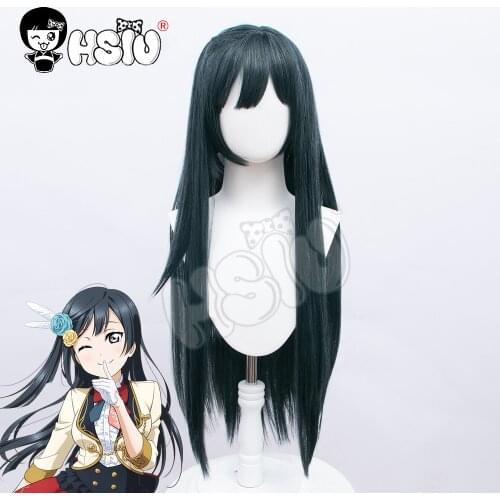 Yuki Setsuna cosplay Wig LoveLive PDP Perfect Dream Project cosplay「HSIU 」 Blue-purple long hair Fiber synthetic wig+wig cap