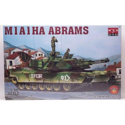 1: 35 Modern M1A1Ha Main Battle Tank Military Assembly Model Chariot Armored Vehicles