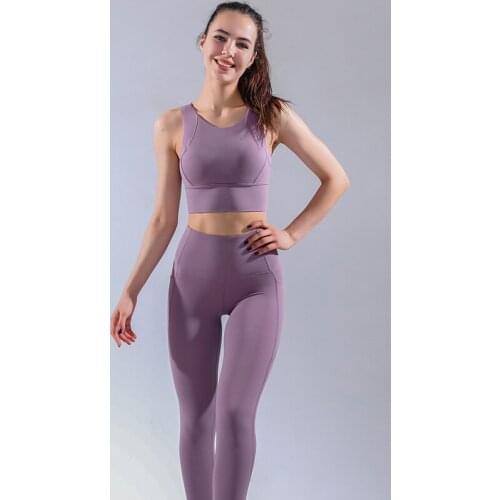 2021 Seamless Women Yoga Set Gym Clothing Female High Waist Pants Tracksuit Fitness Crop Top Bra Leggings 2 Piece Sportswear