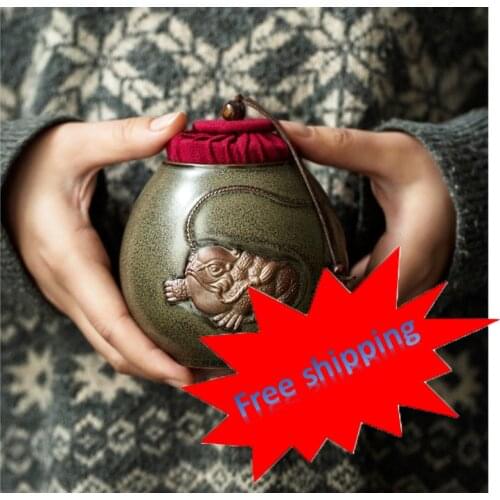 2021 new urns pet models embossed creative porcelain jars animal ashes dogs cats birds cremation souvenirs anti-corrosion