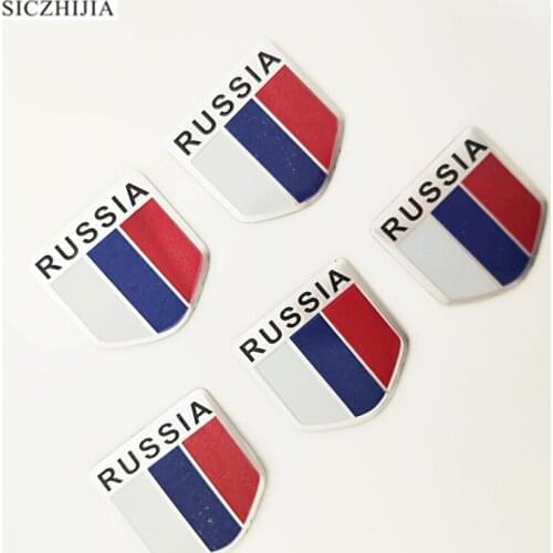 Car sticker russian flag badge for Volvo S40 S60 S80 XC60 XC90 V40 V60 C30 XC70 V70