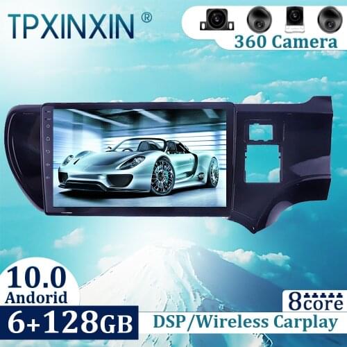 6+128GB For Toyota Aqua 2011-2017 Android 10 Carplay Radio Player Car GPS Navigation Head Unit Car Radio with Screen