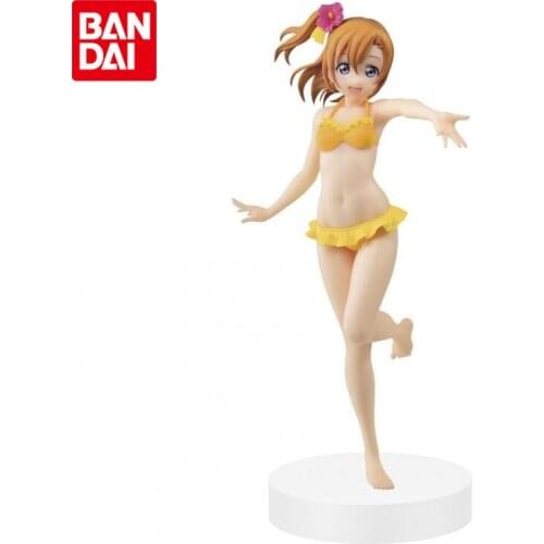 Bandai Genuine EXQ LoveLive! School Idol Project Honoka Kousaka Swimsuit Cute Anime Action Figures Collectible Ornaments Toys