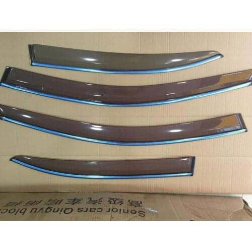 For Mercedes Benz W204 C180 C260 2007-2014 4PC Car Door Window Wind Visor Moulding Awnings Shield Rain Sun Wind Guard Vent Shade