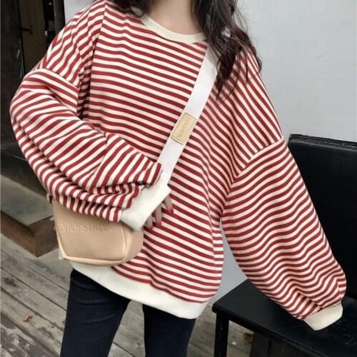 T-shirt Extra-large Size Womens Thin Section Plus Loose Striped Tops Womens Sportswear Itself Is Too Large