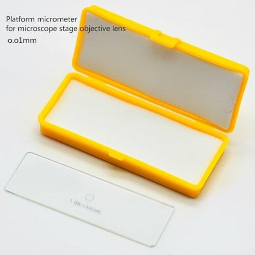 Platform micrometer for microscope stage objective lens 0.01mm micrometer ruler