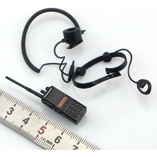 1/6 scale war period simulation walkie-talkie radio plastic model toy 12 inch soldier accessory model