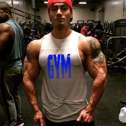 2019 Workout New Cotton Undershirt Bodybuilding Gym Men Tank Tops Brand Fashion Casual Fitness Sleeveless Muscle Singlets Vest