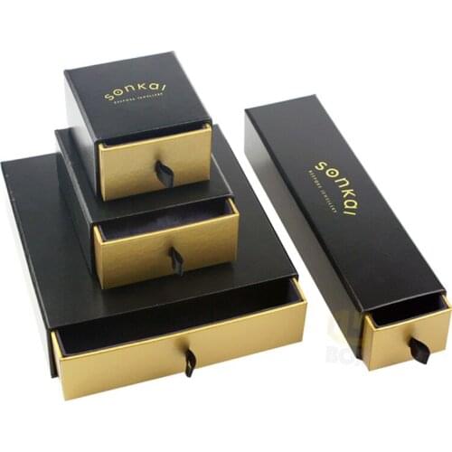 Wholesale 500pcs/Lot custom jewelry drawer boxes jewelry packaging box paper