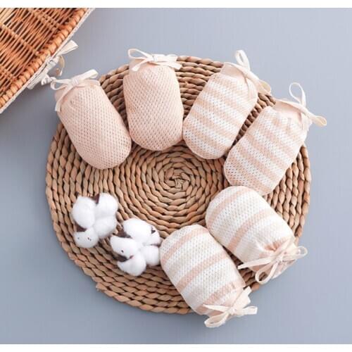 3Pcs Cotton Baby Anti Scratching Glove Newborn Boy Girl Plus Velvet Warm Gloves Protection Face Mittens Glove Infant Accessories