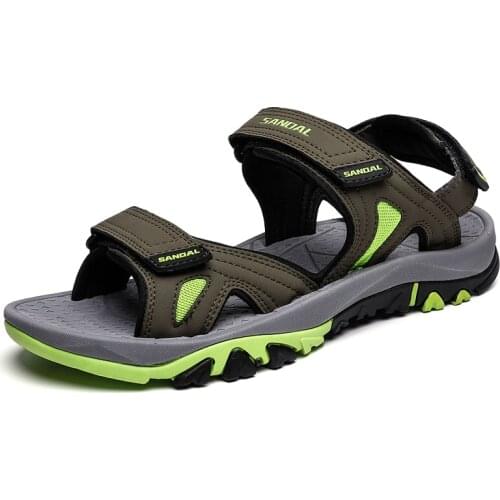 Piel hombre hollow summer casual sandalhas para plage mens sandal beach men comfort praia cuero sandals gladiator luxury male