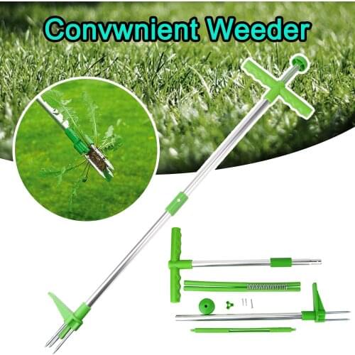 Portable Grass Root Puller Tools Stand Up Weed Puller Weed Puller Removable With Foot Pedal Outdoor Yard Garden Lawn Weeder