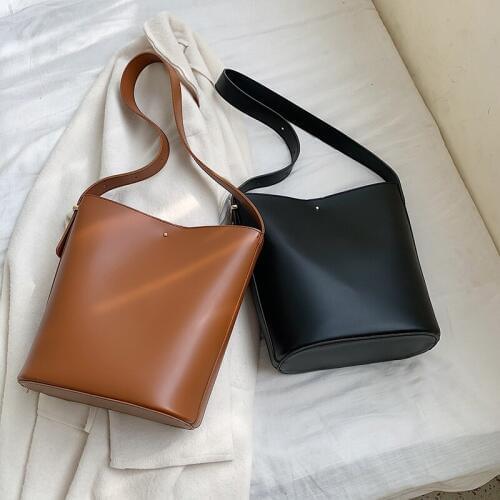 Chic Luxury Bucket Women Shoulder Bag Casual Tote Designer Handbags Brand Female Simple Messenger Bags