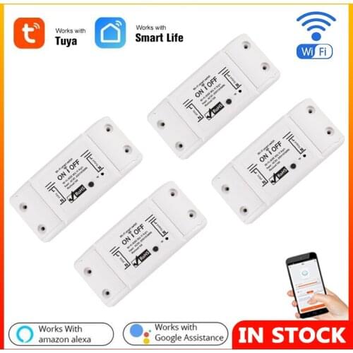 DIY WiFi Smart Light Switch Universal Breaker Timer Smart Life APP Wireless Remote Control Works With Alexa Google Home Switch