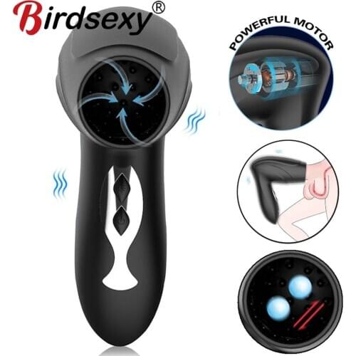 Sucking Vibrator Sex Toys For Men Penis Trainer Male Masturbator Delay Ejaculation Stimulate Glans Vibrating Massager Pussy