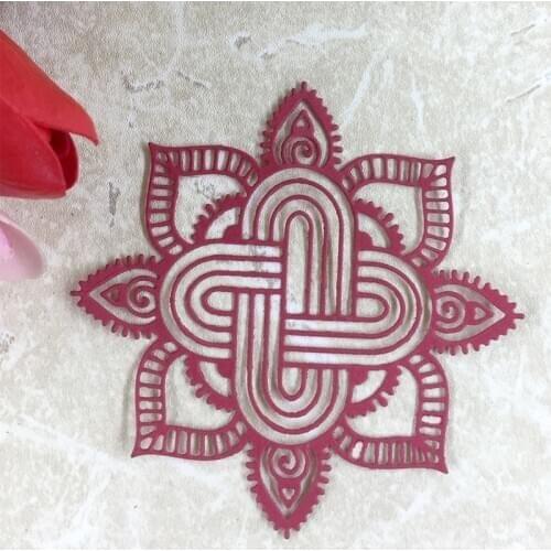 YINISE Metal Cutting Dies For Scrapbooking Stencils Knot Flower DIY Cut Album Cards Making Embossing Folder Die Cuts Template