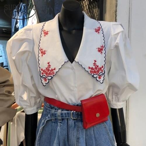 Womens Tops And Blouses 2021 Chiffon Blouse For Women Button Cardigan Polka Dot Korean Women Clothing Shirts Ladies Tops 8452 50