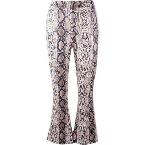 Neatie kiddie Sexy High Waist Snake Print Boot Cut Joggers Women Pants Skinny Flare Trousers Summer Pants Clothes Female