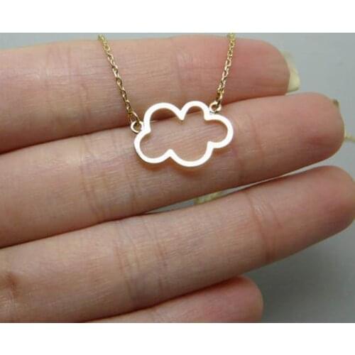 Sykesha 2018 Hot Sale Retail High Quality Simple Womens Cloud Necklaces Cloud Pendant Teenage Gift Sexy Necklaces Drop Shipping