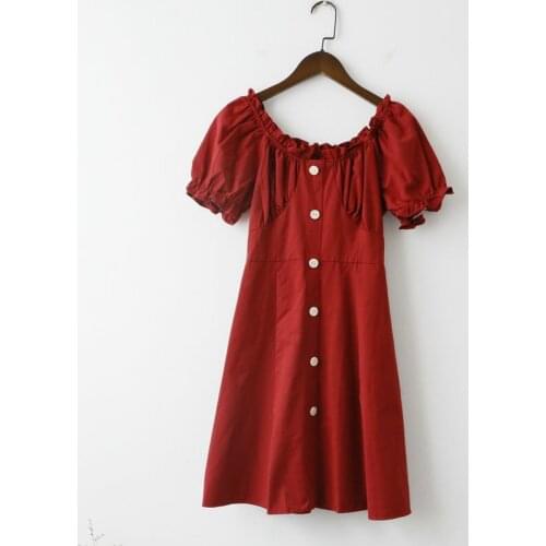 Fashion New O-Neck Sexy Wooden Ear Dress Short Sleeve Women Little Fairy Elegant Ruffles Party Dresses SA823