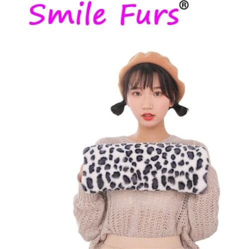 Qearlstar Faux Fur Hand Wrist Winter Warm Arm Gloves Cuffs Lady Soft Big Size Long Mitten muff Women Fur Bracelet Wristband DW41