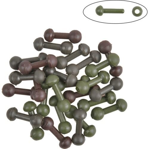 200Pcs/lot Carp Fishing accessories Chod Sleeves Beads Carp Hair Rig Soft Quick link Beads Helicopter Rigs Carp Terminal Tackle