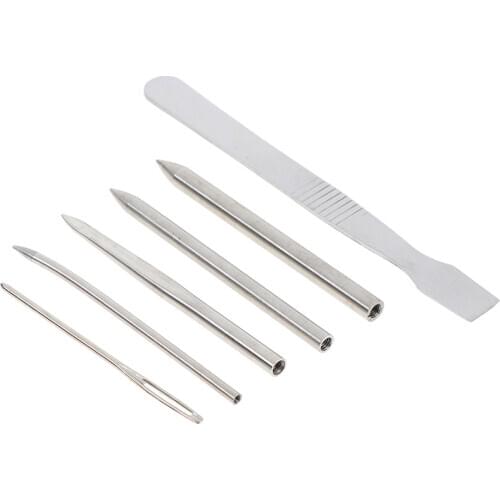 HOT! Paracord Bracelet Stainless Steel Fid Lacing Stitching Needles Tool Set 6 PCS/SET