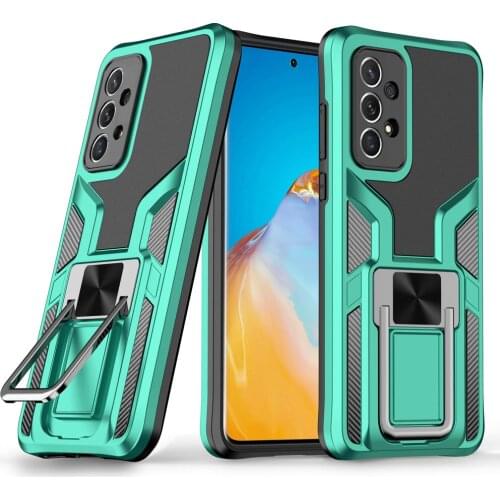 A52 4G 5G 2021 Bumper Case Metal Ring Car Holder Military 360 Protect Back Panel for Samsung Galaxy A52 Case A 52 SM-A526 A525