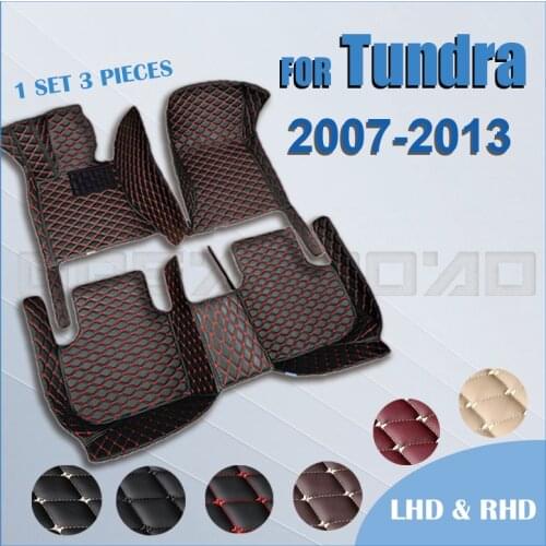Car floor mats for Toyota Tundra 2007 2008 2009 2010 2011 2012 2013 Custom auto foot Pads automobile carpet cover