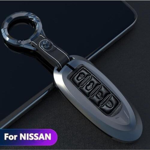 Car Zinc Alloy Key Case Cover For Nissan X-Trail T32 Murano Qashqai Versa Tidda Cube For Infiniti FX G25 FX35 EX Car Accessory