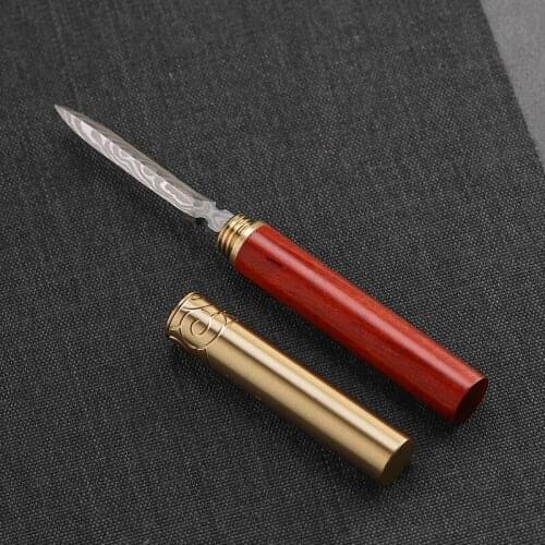 Stainless Steel Tea Knife Luxury Wood Ceremony Chinese Puer Vintage Tea Knife Prying Handmade Te Verde Chino Teaware DG50CD