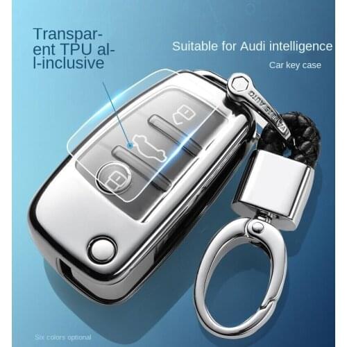 For Audi A3Q3Q7 A1/S3/A6L TPU Soft glue Car Key Case Cover Shell Bag