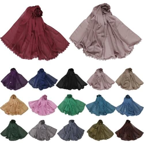 20 Colors Women Chiffon Long Scarf Muslim Hijab Ladies Arab Wrap Shawl Headwear Scarves Islamic Headscarf Long Scarf 180*75cm