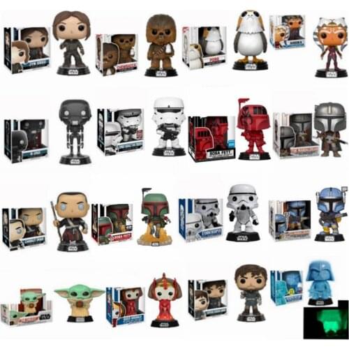 Funko Star Wars Queen Amidala Yoda The Child Darth Vader Action Figure Collection Limited Edition Model Toys for Children Gift