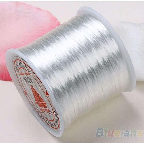 Hot 80 Yards White Stretchy Elastic Crystal Cord Thread For Jewelry Making 024M