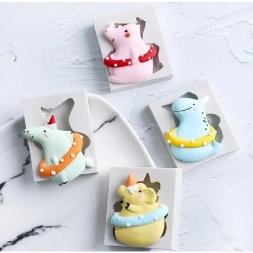 Clay Silicone Mold Fondant Mould Cake Decorating Tools Animalsl Chocolate Resin Cartoon Unicorn Cute and Fat Unicorn Birthday