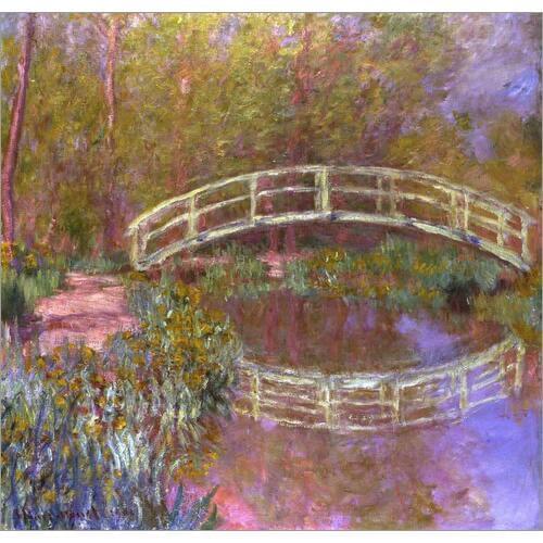 High quality Claude Monet modern art Le Pont Japonais Dans Le Jardin Oil paintings reproduction hand painted