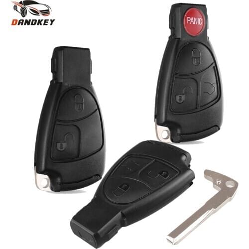 Dandkey Key Shell Replacement For Mercedes Benz C B E Class W203 W211 W204 YU BN CLS CLK Remote Car Key Case 2/3/4 Buttons Cover