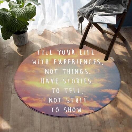 Fire Cloud Round Carpet Classic Statement Area Rugs For Home Living Room Bathroom Carpet Room Entryway Mat Portable Washable