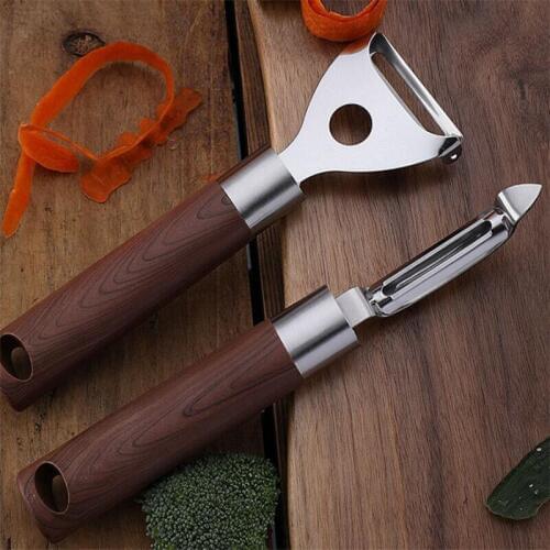 Kitchen Fruit Vegetable Plane Peeler Stainless Steel Peelers Apple Peeling Knife Practical Kitchen Gadget Manual Melon Planing