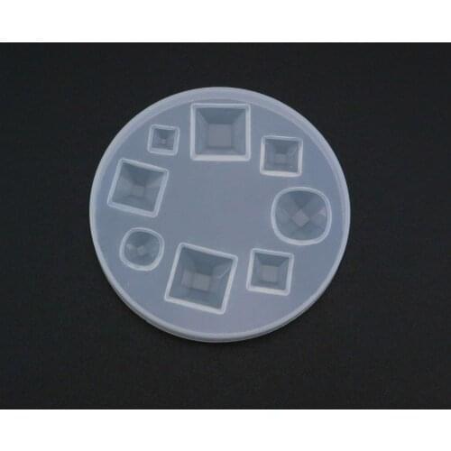 Facted Square Breast Milk Cabochon Silicone Mold Epoxy Resin Keepsake DIY Jewelry Making Supplies 1507046