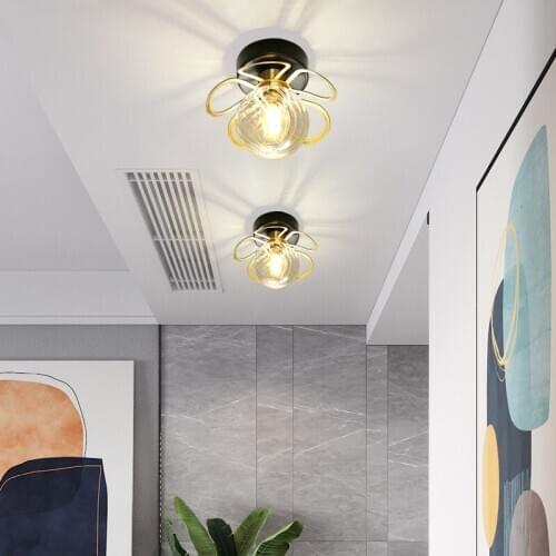 Nordic aisle lamp cloakroom corridor passage creative personality simple lamp porch home garden ceiling lamp LB022511