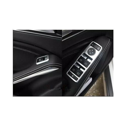 Matt Interior Door Cover Armrest Trim 5pcs For Benz ML W166 /GL X166 2012-2015