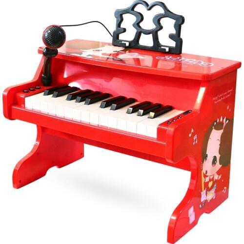 Mini Piano Music Piano Toy Gift Music Education Kids Microphone with Stand Piano Infantil Intrumental toys for children BB50YQ