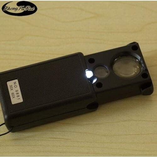 Multi-Function Magnifying Glass 9881 Jewelry Magnifying Glass with Light Jewelry Mirror Identification Jewelry Magnifying Glass